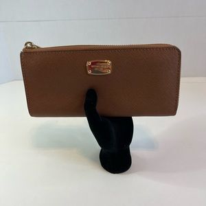 Michael Kors Brown Jet Set Leather Wallet